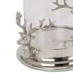 Silver Stag Heads Hurricane Lantern additional 2