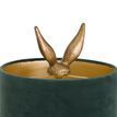 Antique Gold Hare Table Lamp With Green Velvet Shade additional 3