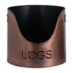 Copper Finish Logs And Kindling Buckets &amp; Matchstick Holder additional 2