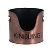 Copper Finish Logs And Kindling Buckets &amp; Matchstick Holder additional 3
