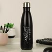 Personalised Floral Black Metal Insulated Drinks Bottle additional 3