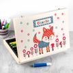 Personalised Kid's Little Fox Colouring Set additional 4