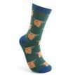Men's Highland Cow Herd Green/Blue Socks additional 1
