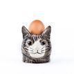 Quail Ceramics Patience Grey Tabby Cat Face Egg Cup additional 3