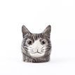 Quail Ceramics Patience Grey Tabby Cat Face Egg Cup additional 1
