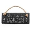Personalised Our Garden Slate Hanging Sign additional 1