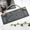 Personalised Our Garden Slate Hanging Sign additional 2