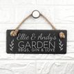 Personalised Our Garden Slate Hanging Sign additional 4