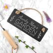 Personalised Our Garden Slate Hanging Sign additional 5