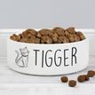 Scribble Personalised Cat Ceramic Pet Bowl additional 2