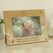 Personalised Floral Bee 6x4 Oak Finish Photo Frame additional 3