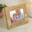 Personalised Floral Bee 6x4 Oak Finish Photo Frame additional 4