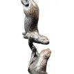 Richard Cooper Otter Pair Playing Bronze Sculpture additional 2