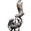 Richard Cooper Otter Pair Playing Bronze Sculpture additional 1