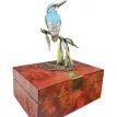Richard Cooper Kingfisher with Willow Bronze Sculpture additional 2