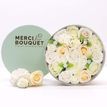 Merci Bouquet Round Wedding Blessings White &amp; Ivory Soap Flower Gift Box additional 2