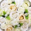 Merci Bouquet Round Wedding Blessings White &amp; Ivory Soap Flower Gift Box additional 3