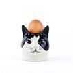 Quail Ceramics Black &amp; White Barney Face Cat Egg Cup additional 3