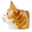Quail Ceramics Ginger &amp; White Squash Face Cat Egg Cup additional 2