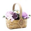 Medium Lilac Bouquet in Wicker Basket additional 1