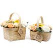 Large Orange Soap Flower Bouquet in Wicker Basket additional 2
