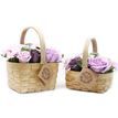 Large Lilac Soap Flower Bouquet in Wicker Basket additional 2