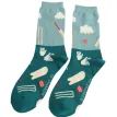 Mr Sparrow Cricket Scene Teal Socks additional 1