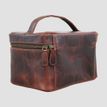 Grays Elford Handle Leather Wash Bag Brown additional 2