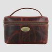 Grays Elford Handle Leather Wash Bag Brown additional 1