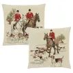 Hines of Oxford Pair of Hunting Scene Tapestry Cushions additional 1