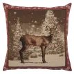 Hines of Oxford Pair of Winter Deer &amp; Stag Tapestry Cushions additional 2