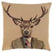 Hines of Oxford Pair of City Stag &amp; Country Stag Tapestry Cushions additional 2