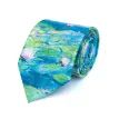 Fox &amp; Chave Monet Water Lilies Silk Tie additional 1