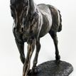 Trotting Warmblood Cold Cast Bronze Horse Sculpture by Harriet Glen additional 2