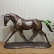 Trotting Warmblood Cold Cast Bronze Horse Sculpture by Harriet Glen additional 3