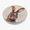 Handmade Concrete Hare Illustration Coaster additional 1