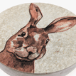 Handmade Concrete Hare Illustration Coaster additional 3