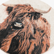 Handmade Concrete Highland Cow Illustration Coaster additional 3