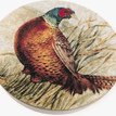Handmade Concrete Pheasant Illustration Coaster additional 3