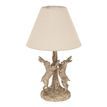 Stonewashed Marching Hares Lamp With Linen Shade additional 1