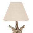 Stonewashed Marching Hares Lamp With Linen Shade additional 3
