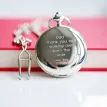 Dual Opening Pocket Watch – Modern Personalised Text Engraving additional 10