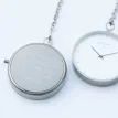 Modern Pocket Watch – Silver Finish, Modern Personalised Text Engraving additional 5