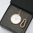 Modern Pocket Watch – Rose Gold Finish, Modern Personalised Text Engraving additional 3