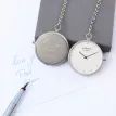 Modern Pocket Watch – Silver Finish, Handwriting Engraving additional 6