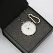 Modern Pocket Watch – Silver Finish, Handwriting Engraving additional 3