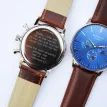 Architect Motivator Watch – Walnut Strap, Modern Personalised Text Engraving additional 10