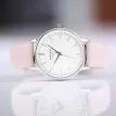 Architēct Blanc Watch – Silver Bezel &amp; Light Pink Strap, Handwriting Engraving additional 4