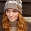Pachamama Sheep Merino Wool Roll Back Bobble Beanie Mushroom additional 5