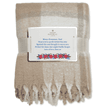 Personalised Natural Chequered Mohair Feel Blanket additional 2